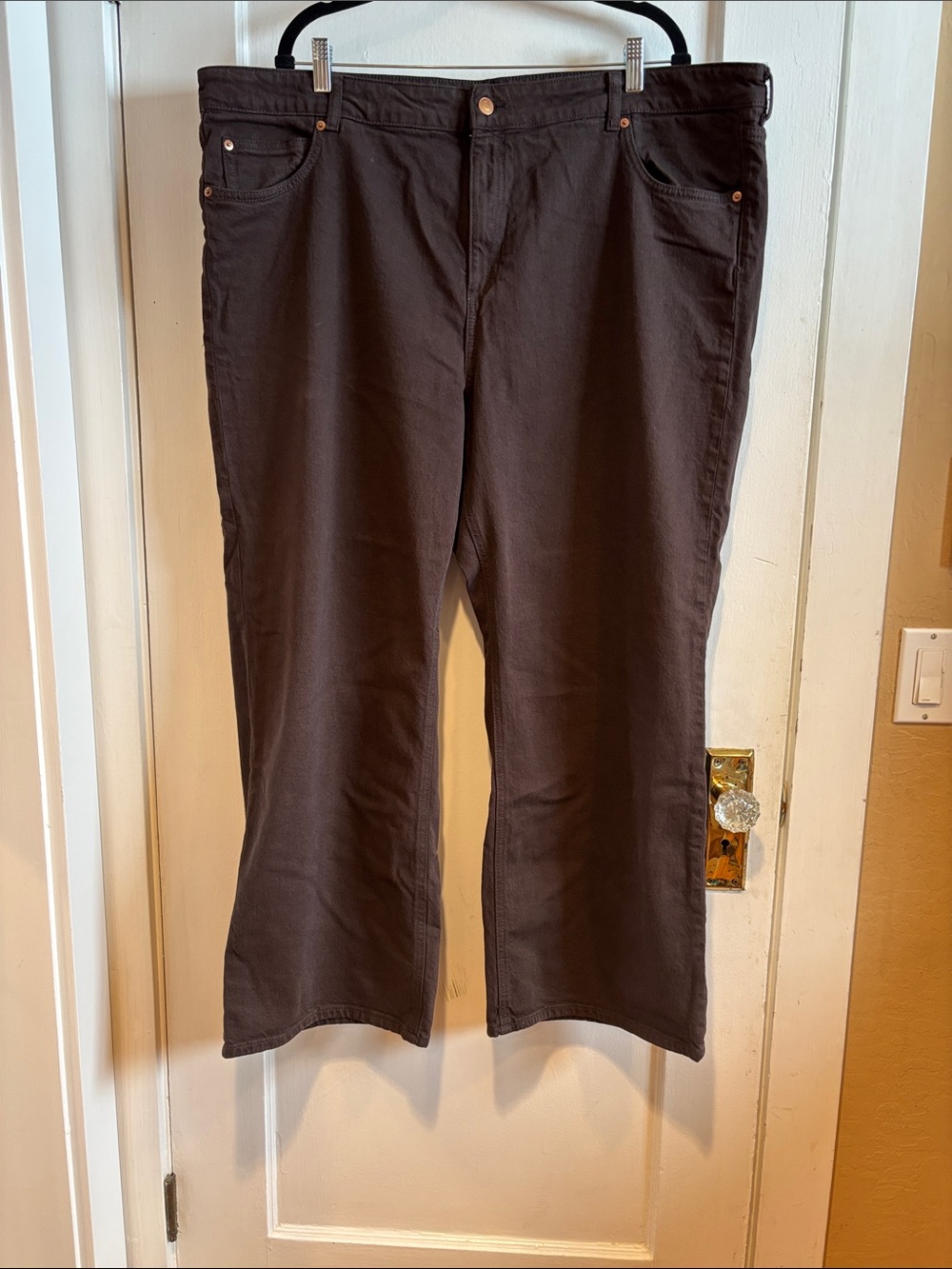 H&M Dark Brown Straight Leg Pants US24